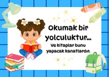 Kitap okumakla ilgili sözler pano