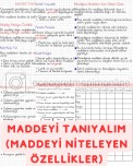 3. Sınıf Fen Bilimleri Maddeyi Tanıyalım (Maddeyi Niteleyen Özellikler)