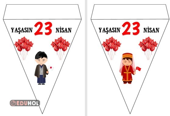 23 Nisan Dünya Çocukları Flama