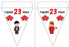 23 Nisan Dünya Çocukları Flama