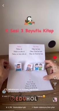 K SESİ 3 BOYUTLU KİTAP TASARIMI
