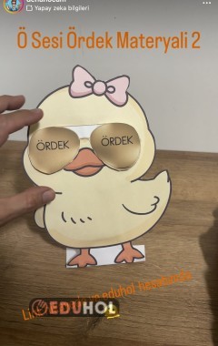 Ö Sesi Ördek Materyali 2