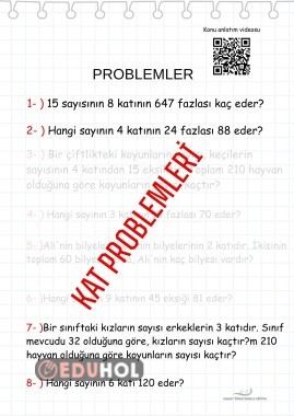 KAT PROBLEMLERİ