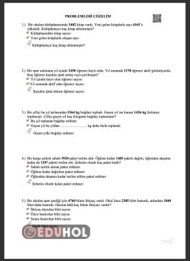 TOPLAMA VE ÇIKARMA PROBLEMLERİ