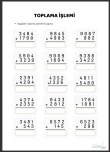 TOPLAMA İŞLEMİ