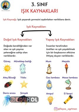 3. SINIF IŞIK KAYNAKLARI