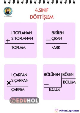 4. SINIF VERİLMEYEN TERİMLERİ BULMA ETKİNLİĞİ