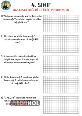 BASAMAK DEĞERİ PROBLEMLERİ
