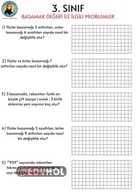 BASAMAK DEĞERİ PROBLEMLERİ