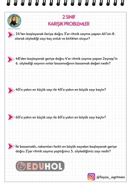 RİTMİK SAYMA PROBLEMLERİ