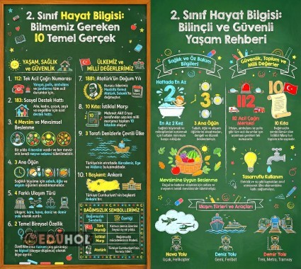 2. Sınıf Hayat Bilgisi Tüm Konular İnfografik Döküman