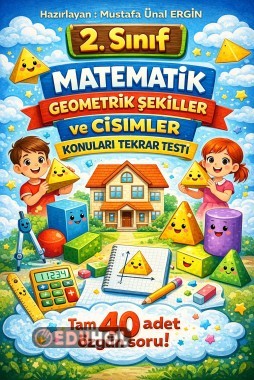 2. Sınıf Matematik Geometrik Şekiller ve Cisimler Konu Tekrar Testi