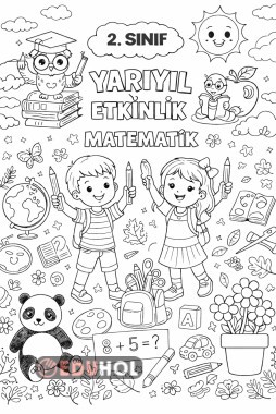 2. Sınıflar Yarıyıl tatili için Matematik kitabı