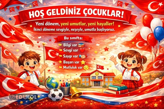 2025 2026 İkinci Dönem Başı Bayrak Sevgisi Temalı Dijital Pano-1-