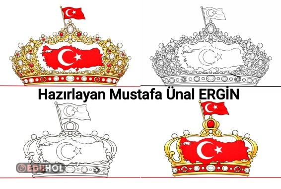 2025 2026 İkinci Dönem Başında Bayrak Sevgisi Temalı Taçlar