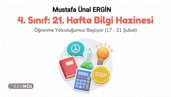 4. Sınıf 21. Hafta Tüm Dersler Konu Anlatımı Pptx.