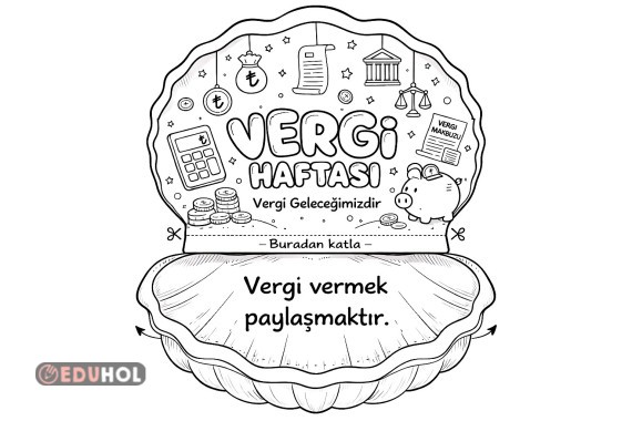 Vergi Haftası için midye biçiminde açılır kapanır etkinlik
