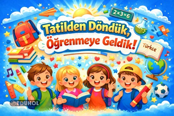 Yarıyıl tatili dönüşü için dijital pano çalışması 2