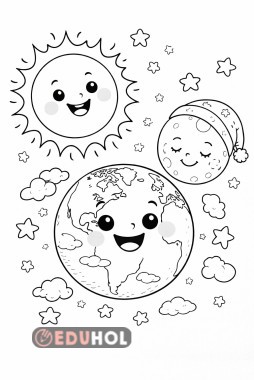 Boyama Etkinliği Gökyüzü