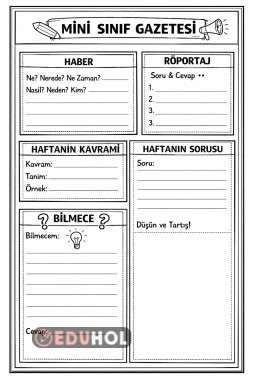 Mini Sınıf Gazetesi
