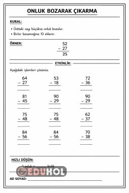 Onluk Bozarak Çıkarma