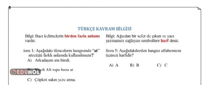 Türkçe Test Bilgi Diyarı 2
