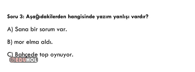 2. Sınıf Deneme Sınavı