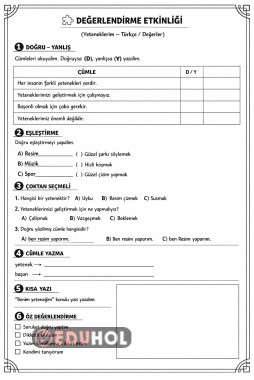 Yeteneklerimiz Değerlendirme Testi