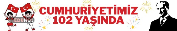 Cumhuriyetimiz 102 yaşında pankartı