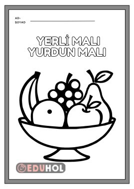 Yerli Malı Boyama Sayfası