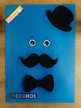 Göz-Papyon-Şapka Şablon