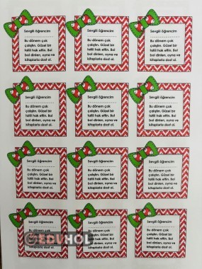 Yeşil Kurdeleli Karne Görüş Kartı