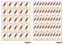 Rakamlar Deftere Yapıştır - 10 sayfa