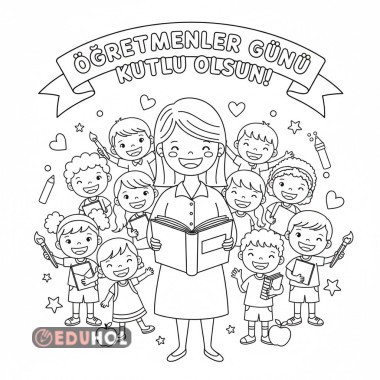 Öğretmenler Günü Boyama Sayfaları
