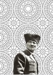 Atatürk Resmi Olan Mandala Boyama