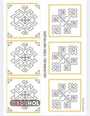 2.Sınıf Görsel Sanatlar Geleneksel Türk Motifleri Boyama