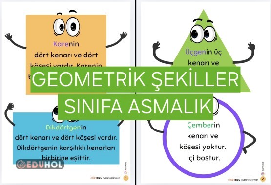 GEOMETRİK ŞEKİLLER PANOYA ASMA SAYFALARI