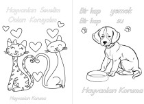 SOSYAL BİLGİLER HAYVANLARI KORUYALIM BOYAMA