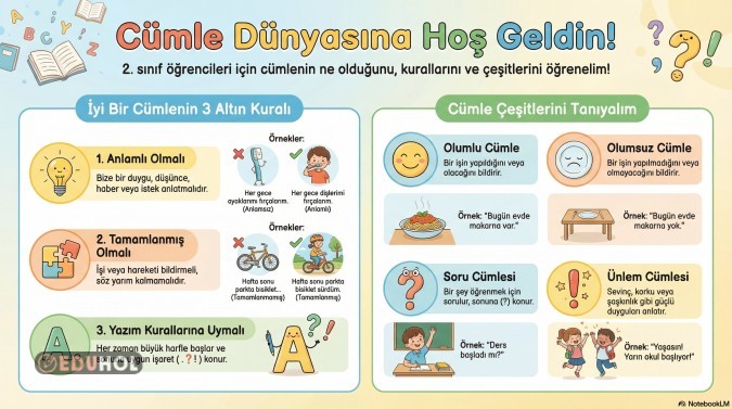 2.SINIF CÜMLE BİLGİSİ İNFOGRAFİK