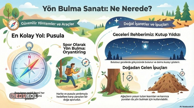 Yön Bulma Yöntemleri İnfografik