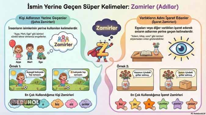 Zamirler İnfografik