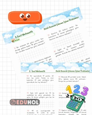 2. Sınıf Matematik Onluk Bozarak Çıkarma İşlemi Problemleri