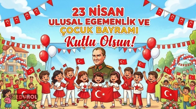 23 Nisan Akıllı Tahta Duvar Kağıdı Görseli