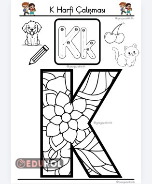 K harfi çalışması