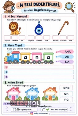 1. SINIF N ÇALIŞMA SAYFASI