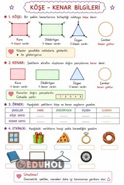 1. SINIF NESNELERİN GEOMETRİSİ