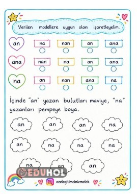 1.SINIF  N SESİ ÇALIŞMA SAYFASI