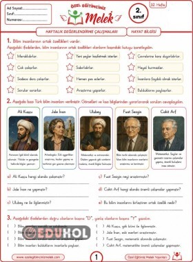 2.SINIF HAYAT BİLGİSİ Bilim insanlarını öğreniyoruz!