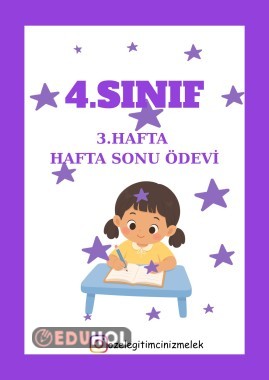 4.SINIF 3. HAFTA ÖDEVİ