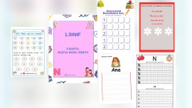 1. Sınıf 3. Hafta Ödevi | Eğlenceli ve Pekiştirici Çalışma